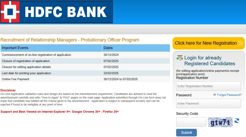 Hdfc Bank Po Vacancy How To Apply Online For Hdfc Bank Po Job For