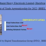 BHEL Haridwar Apprentice second Merit list 2022