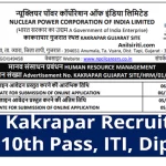 NPCIL Kakrapar Recruitment 2022, 10th Pass, ITI, Diploma