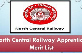 north central railway apprentice,merit list,