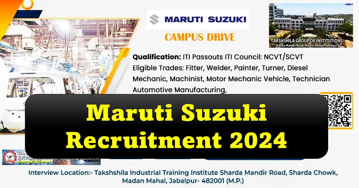 Maruti Suzuki Recruitment