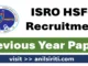 ISRO HSFC Recruitment Previous Year Paper