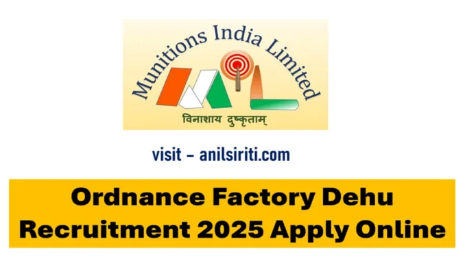 ordnance factory dehu recruitment