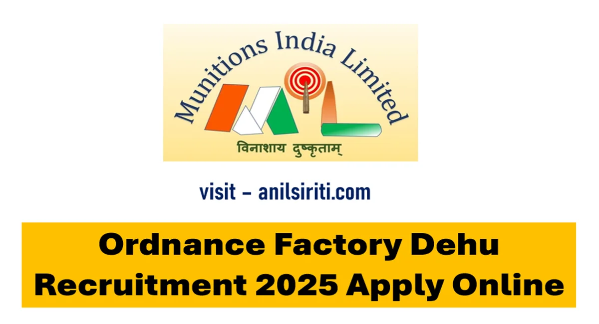 ordnance factory dehu recruitment