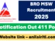 bro msw recruitment 2025