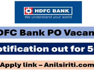 hdfc bank po vacancy 2025