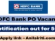 hdfc bank po vacancy 2025