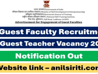 iti guest faculty recruitment