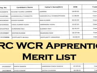 rrc wcr apprentice merit list