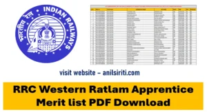 rrc western ratlam apprentice merit list