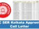 rrc ser kolkata apprentice call letter