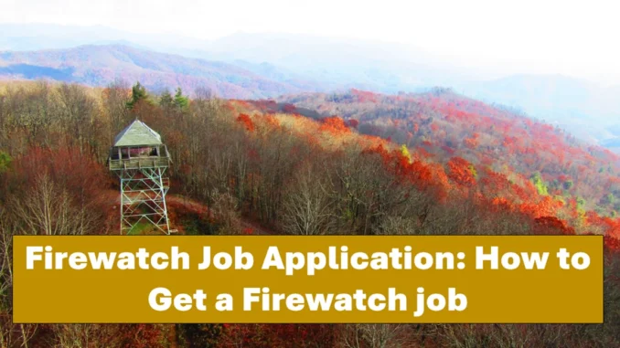 firewatch job application