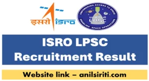 ISRO LPSC Recruitment Result