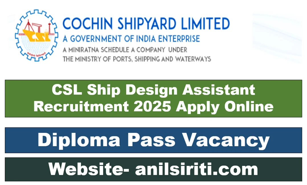 csl ship design assistant recruitment