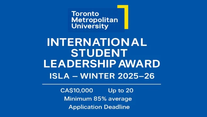 Toronto Metropolitan University International Student Leadership Award (ISLA) - Winter 2025/26 1 toronto metropolitan university international student leadership award (isla)
