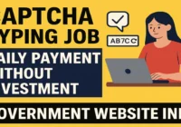 captcha typing job daily payment without investment government website