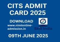 cits admit card 2025