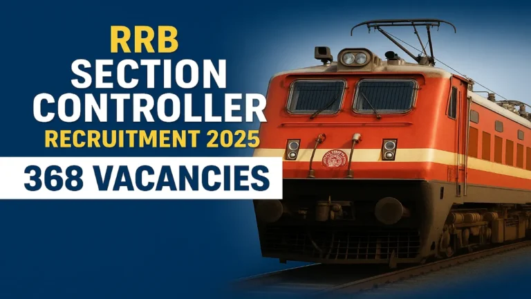 RRB Section Controller Recruitment