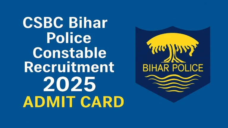 csbc bihar police constable recruitment